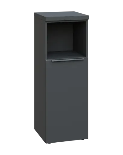 SIN 3 - 4DN kancelářská skříň, 1-dveřová/nika, pravá, 1120x400x400, antracit